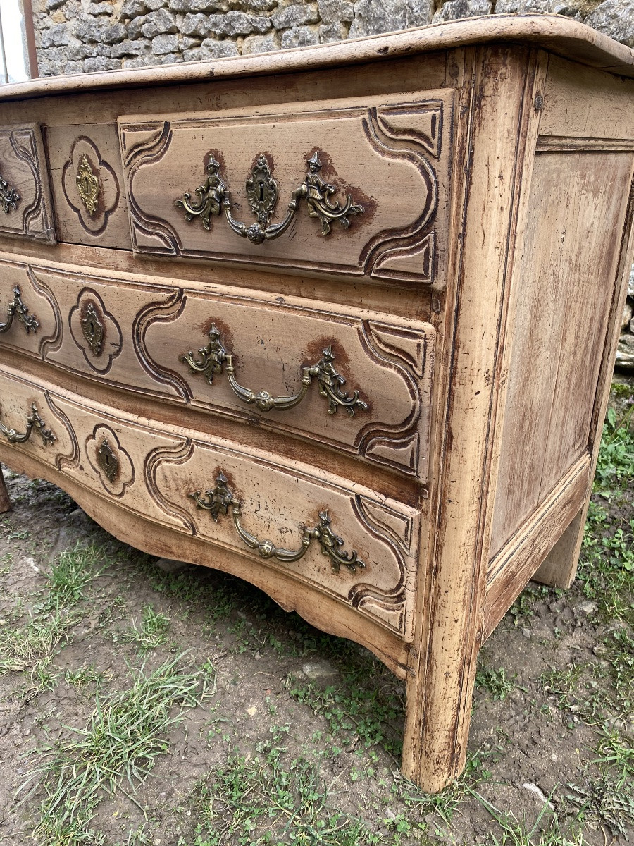 18th-century Chest Of Drawers In Raw Wood -photo-3