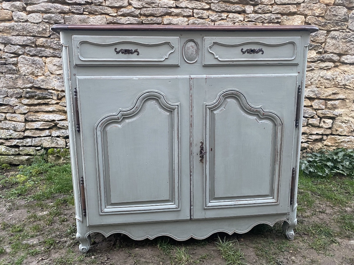 Buffet haut XVIIIe siècle patiné -photo-4