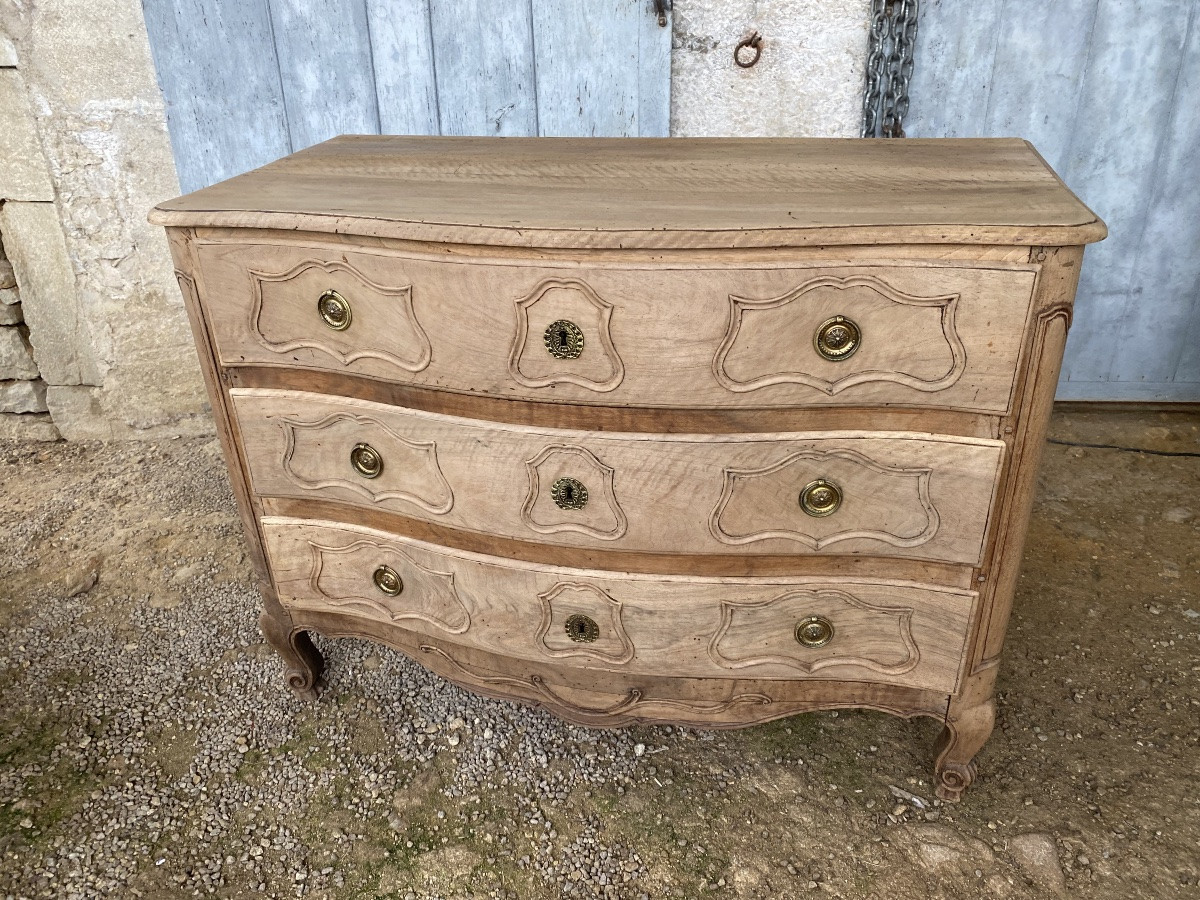 Louis XV Chest Of Drawers In Raw Wood -photo-3