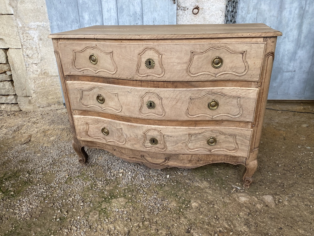 Louis XV Chest Of Drawers In Raw Wood -photo-1