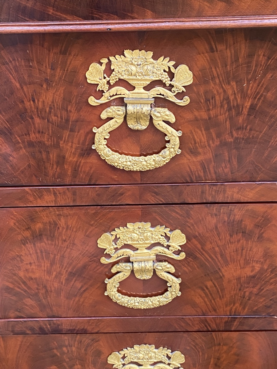 Commode d’époque XIXème siècle en acajou -photo-2