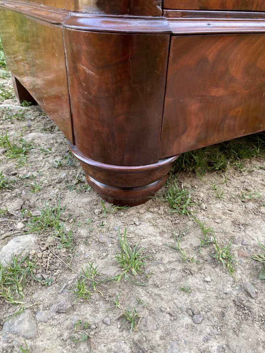 Commode d’époque XIXème siècle en acajou -photo-6