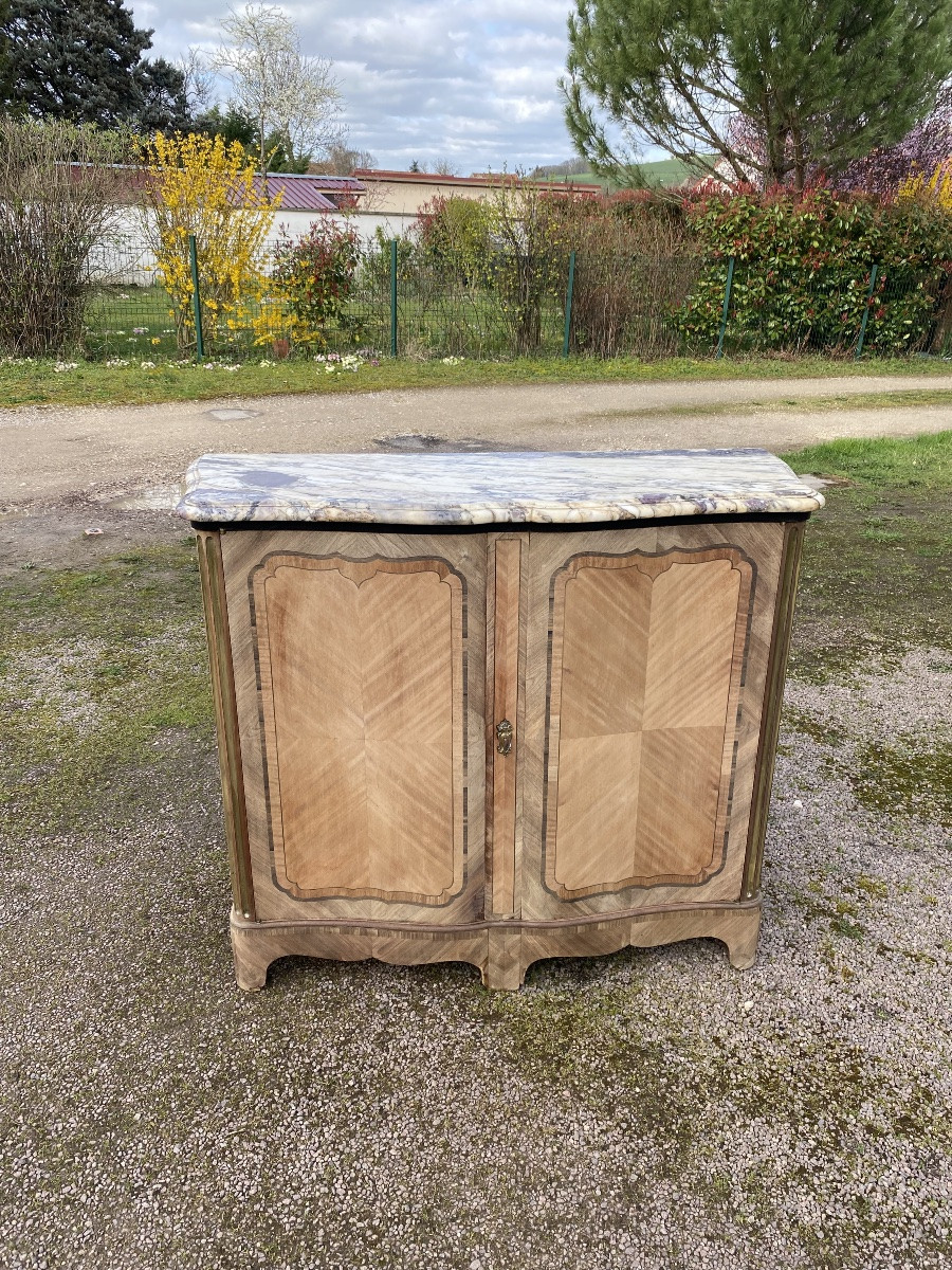 Curved Marquetry Buffet -photo-1