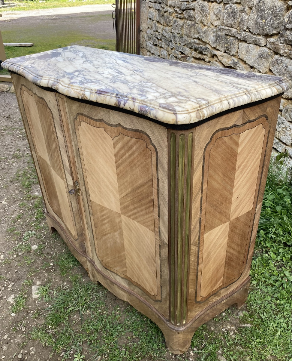 Curved Marquetry Buffet 