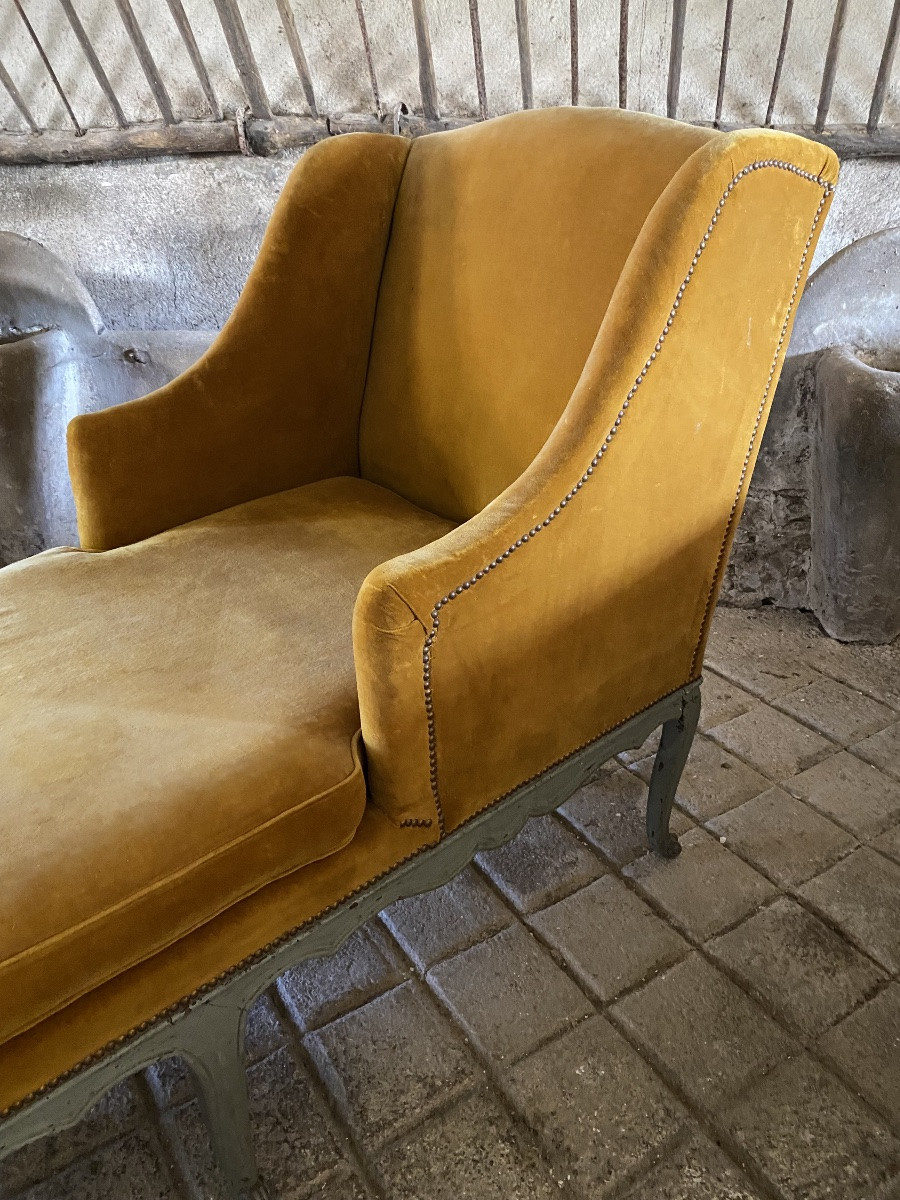 Méridienne chaise longue Louis XV -photo-2