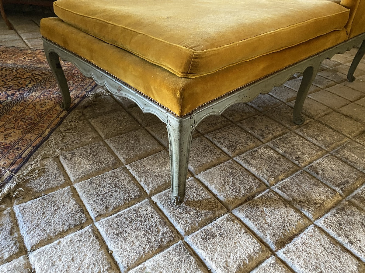 Méridienne chaise longue Louis XV -photo-3