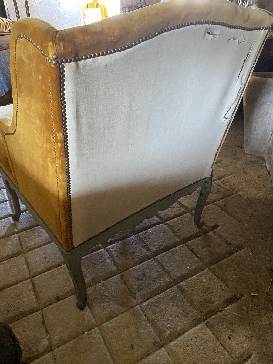 Méridienne chaise longue Louis XV -photo-3