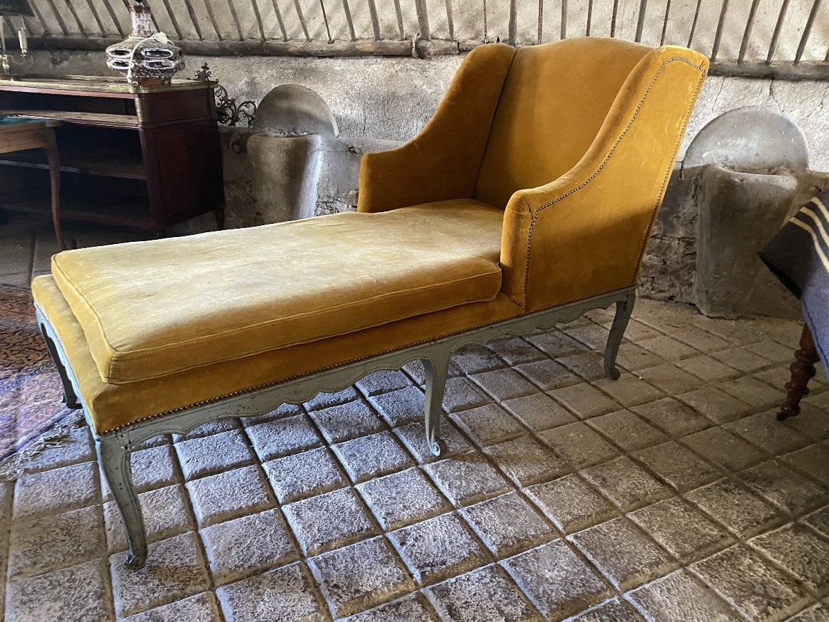 Méridienne chaise longue Louis XV -photo-4