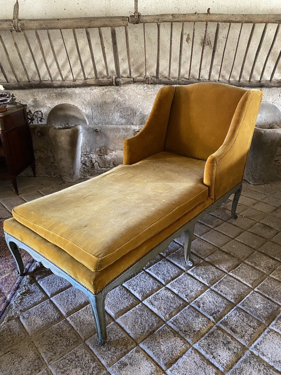 Méridienne chaise longue Louis XV -photo-5