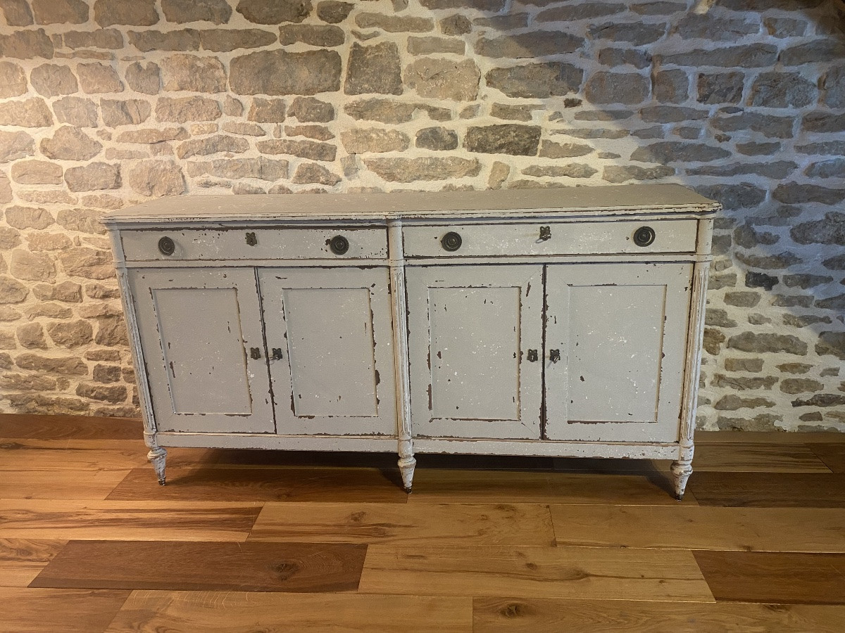 Enfilade Louis XVI patinée -photo-5