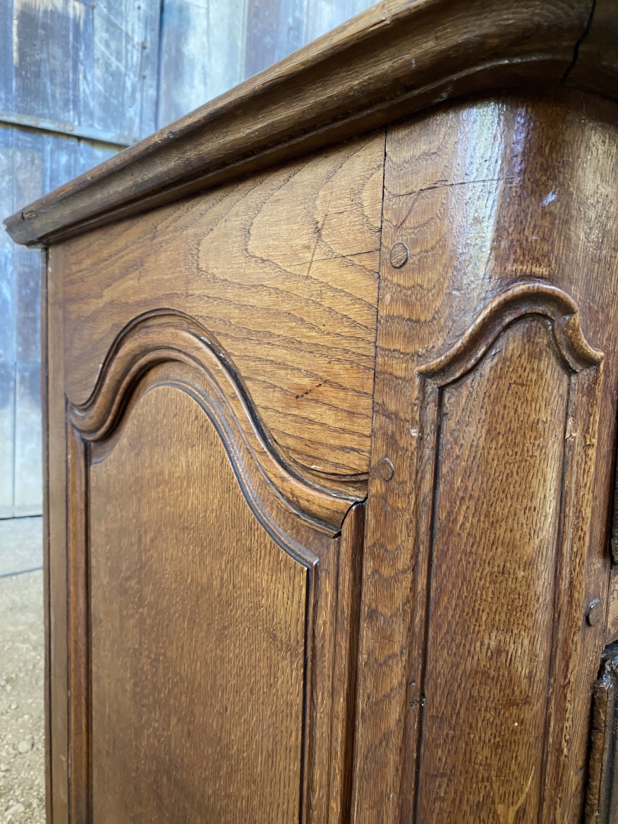 Commode Louis XV de boiserie en chêne massif -photo-2