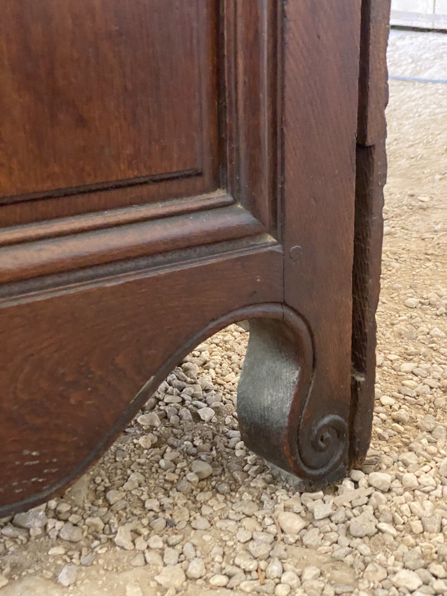 Commode Louis XV de boiserie en chêne massif -photo-7
