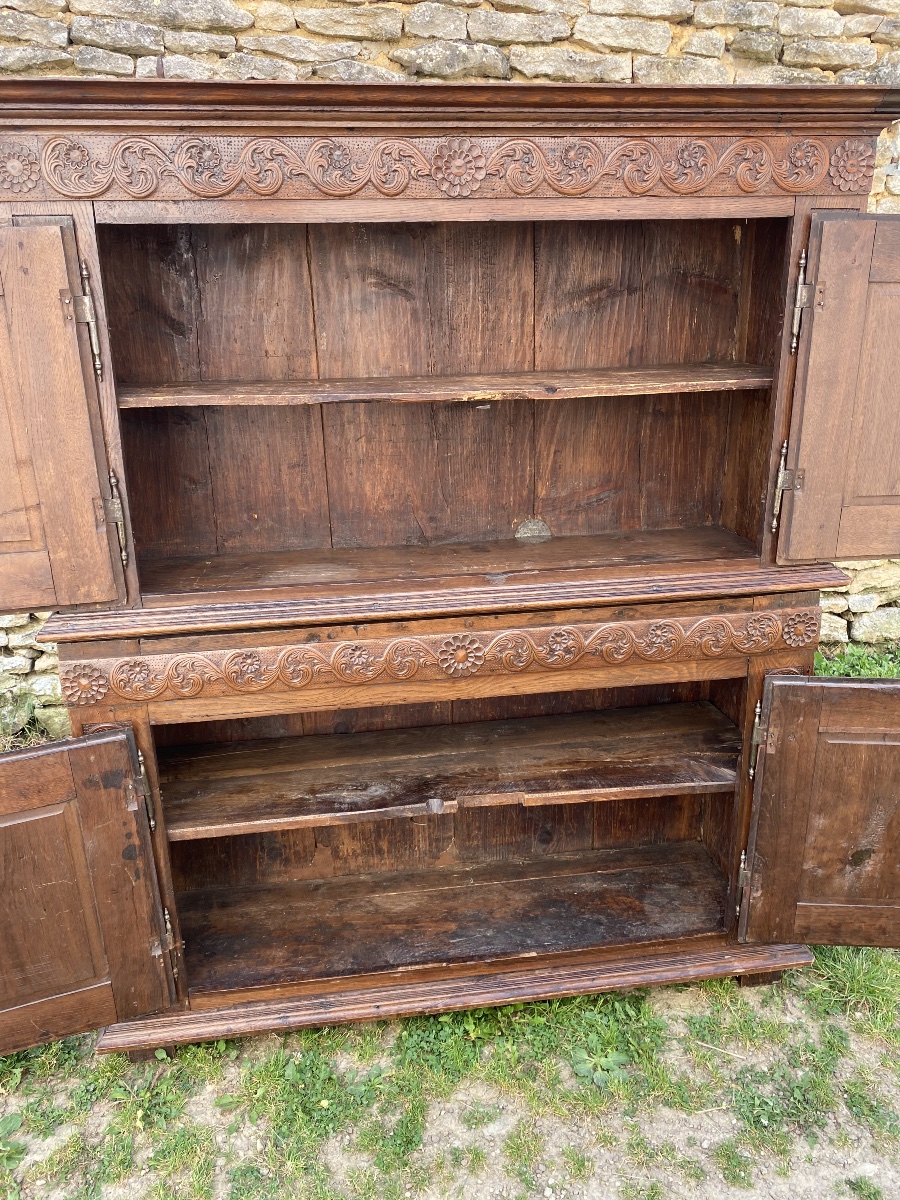 Louis XIV Chest-style Sideboard In Solid Oak -photo-2