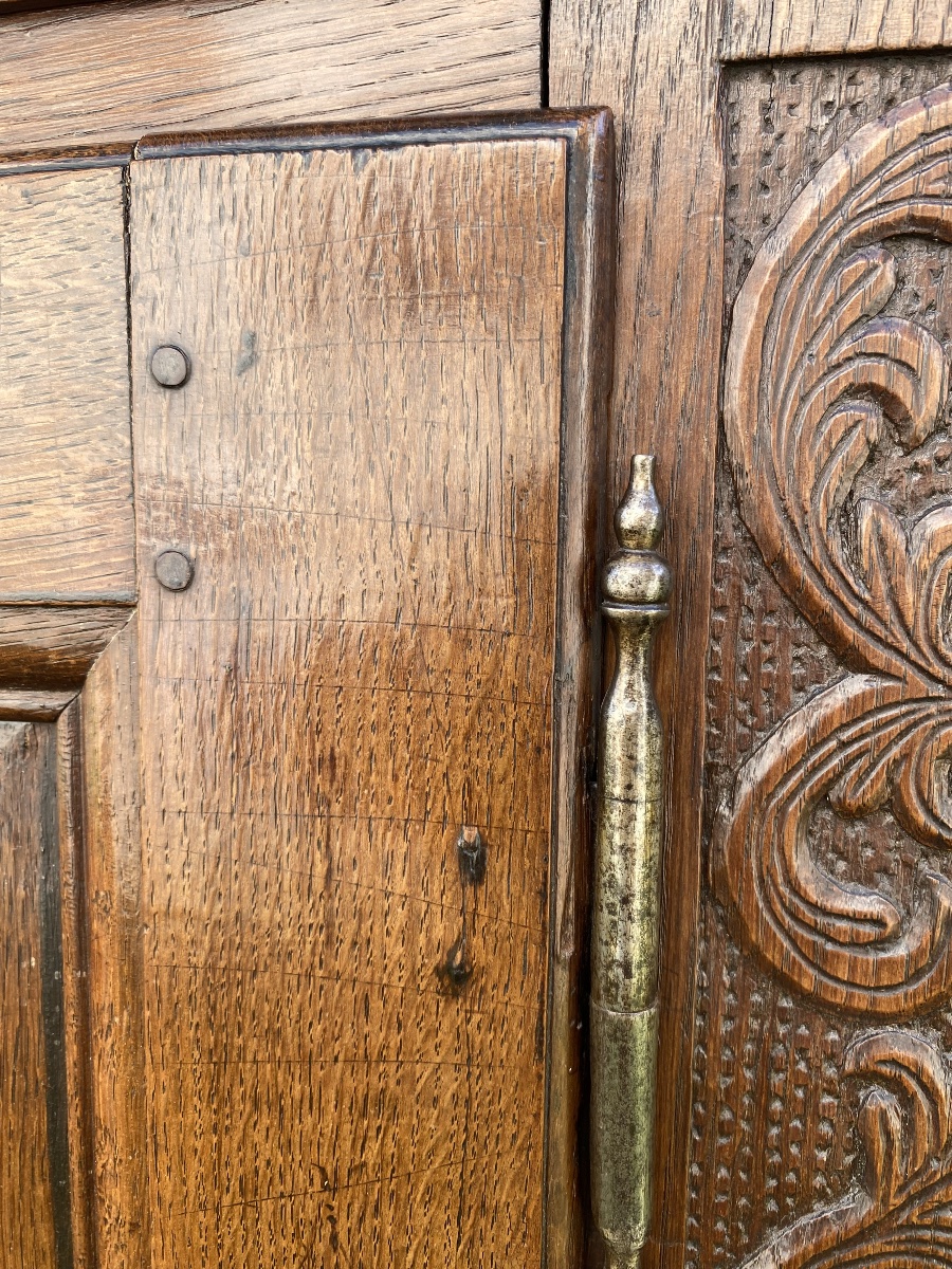 Louis XIV Chest-style Sideboard In Solid Oak -photo-4