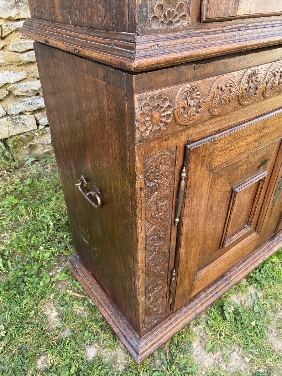 Louis XIV Chest-style Sideboard In Solid Oak -photo-2