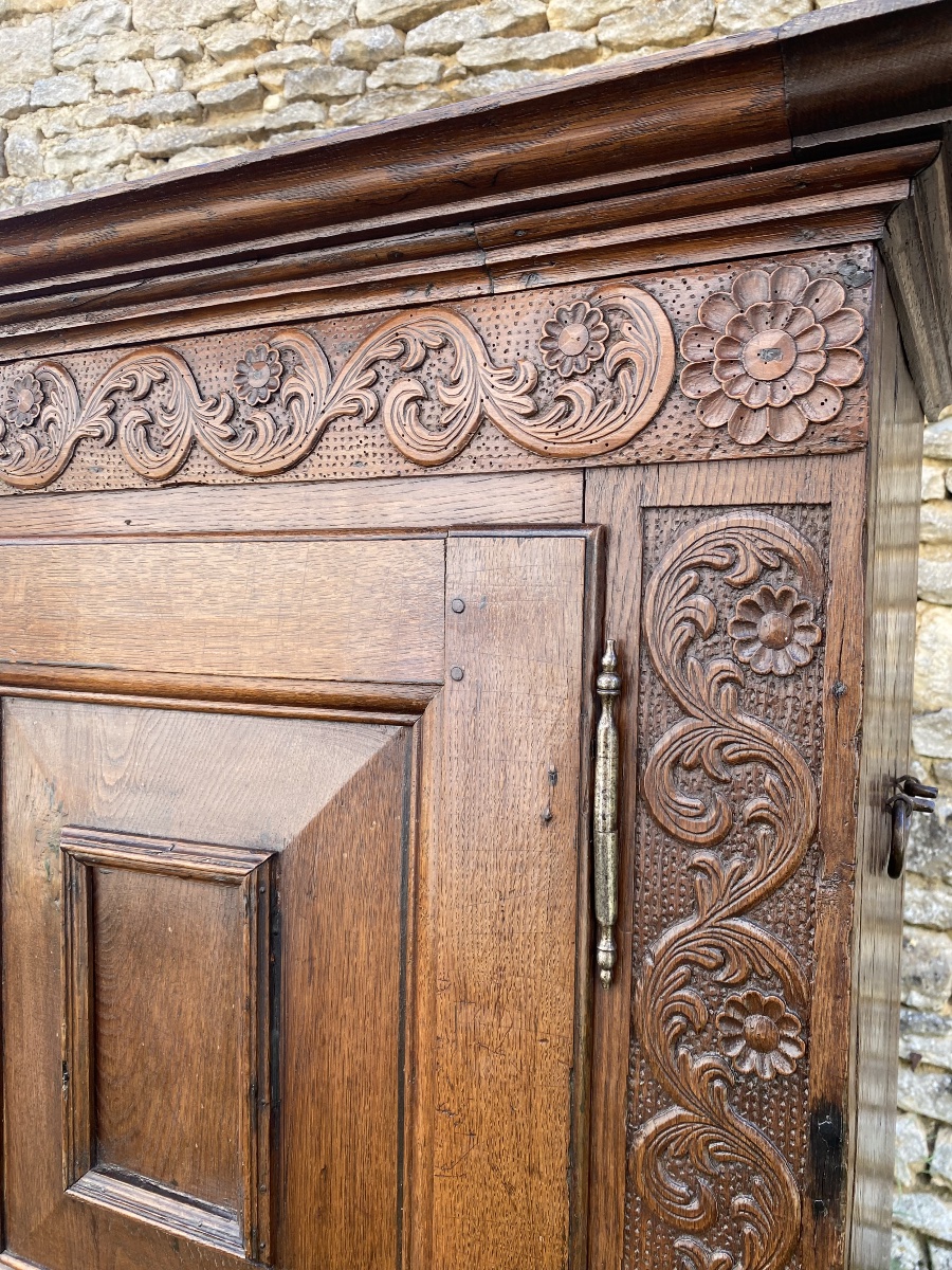 Louis XIV Chest-style Sideboard In Solid Oak -photo-3