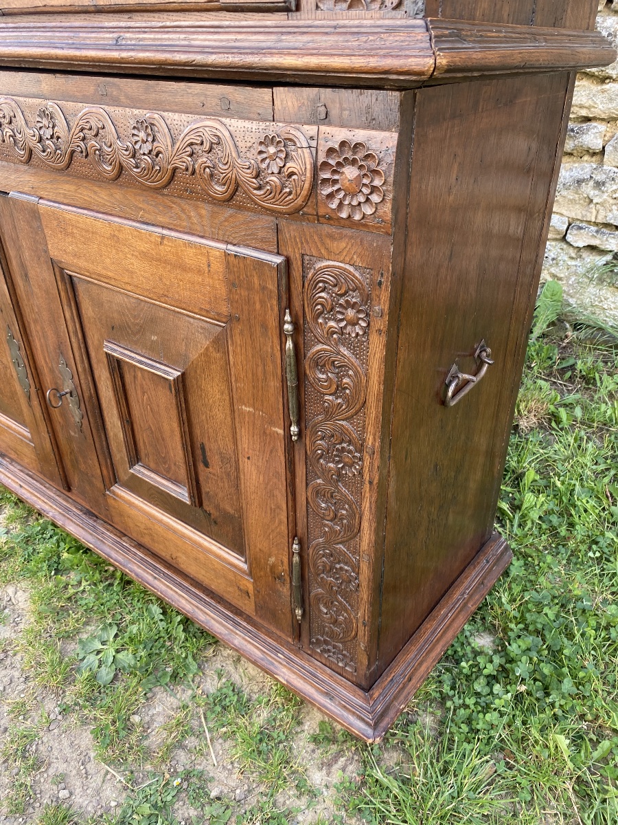Louis XIV Chest-style Sideboard In Solid Oak -photo-5