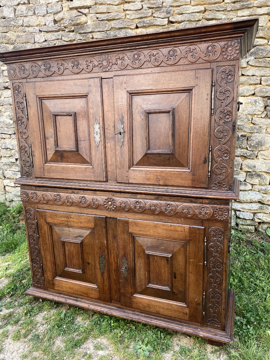 Louis XIV Chest-style Sideboard In Solid Oak -photo-6