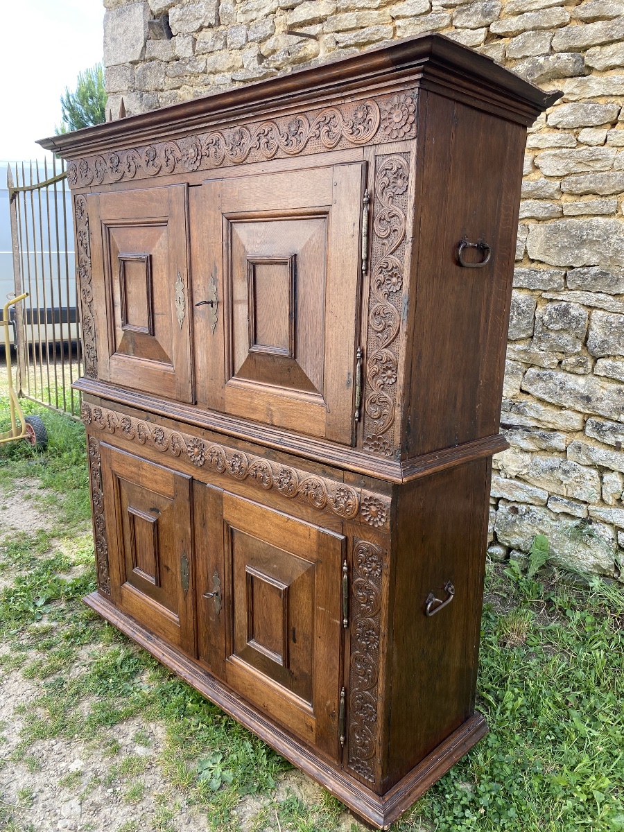 Louis XIV Chest-style Sideboard In Solid Oak -photo-7