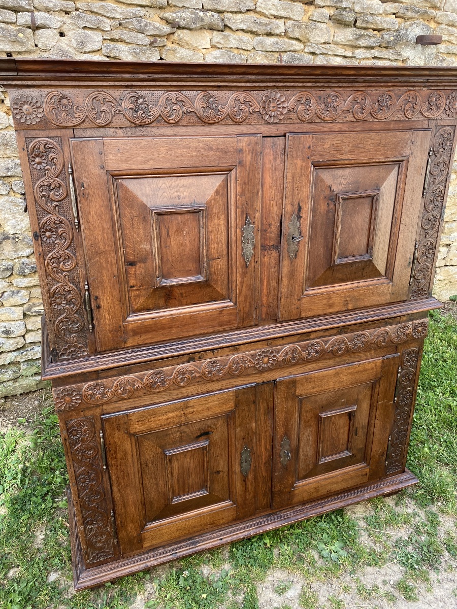 Louis XIV Chest-style Sideboard In Solid Oak -photo-8