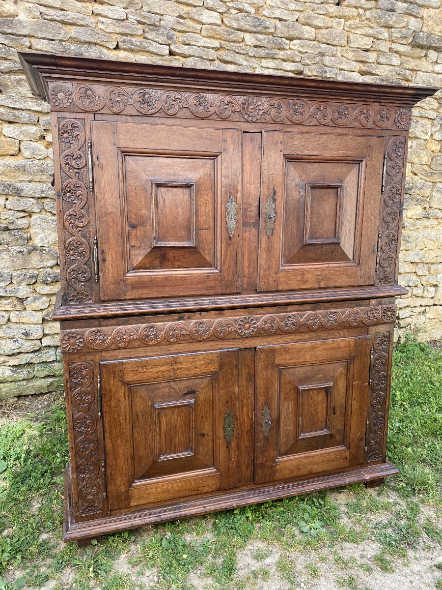 Louis XIV Chest-style Sideboard In Solid Oak 