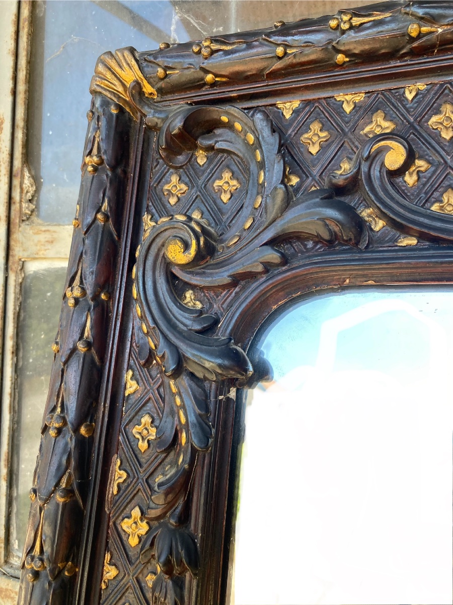 Grand miroir de brasserie parisienne -photo-2