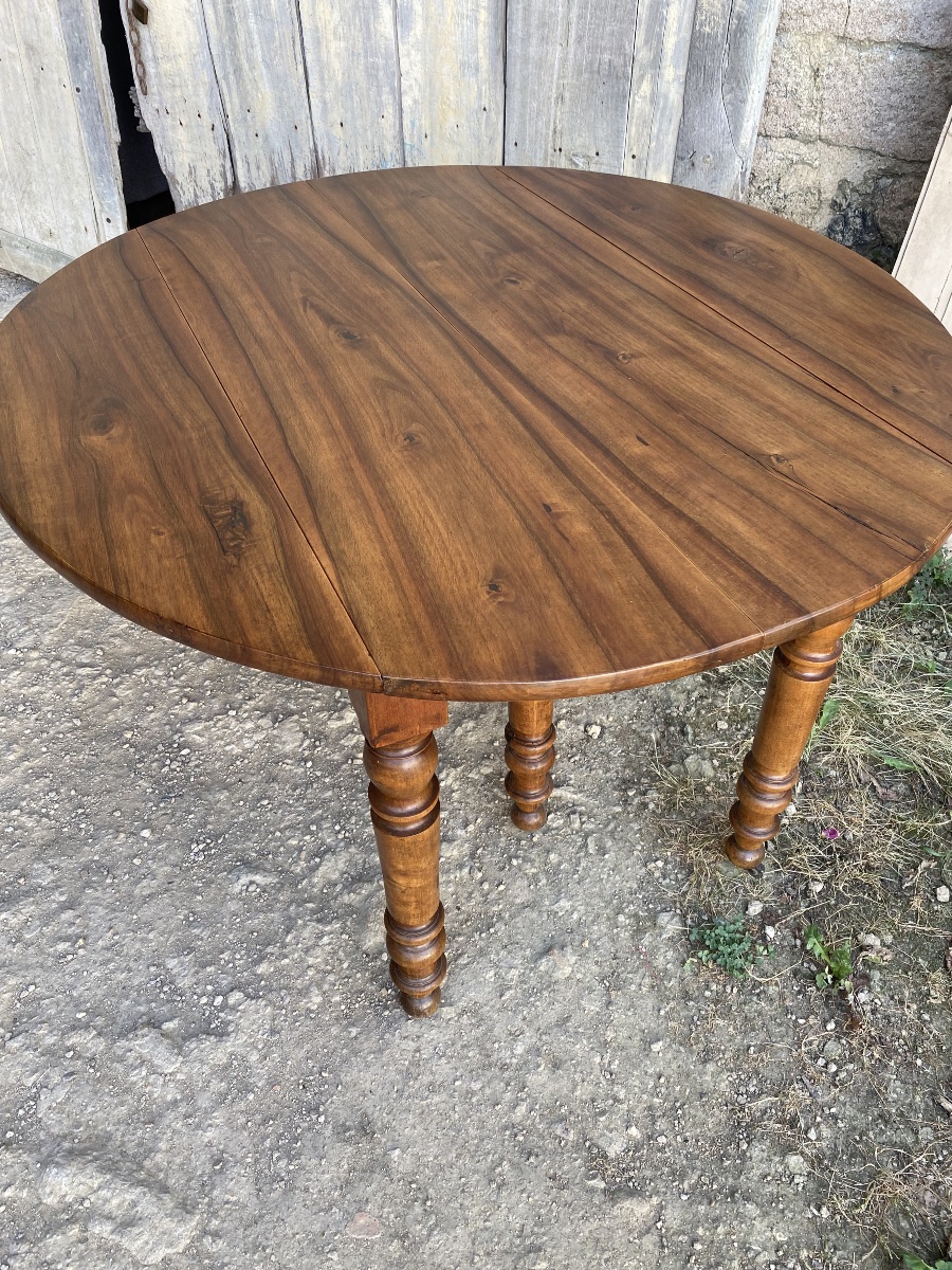 Louis Philippe-era Walnut Table -photo-3