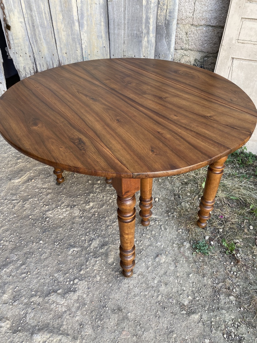 Louis Philippe-era Walnut Table -photo-4