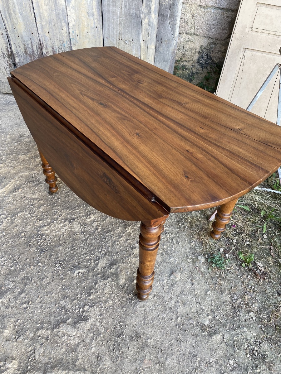 Louis Philippe-era Walnut Table -photo-1