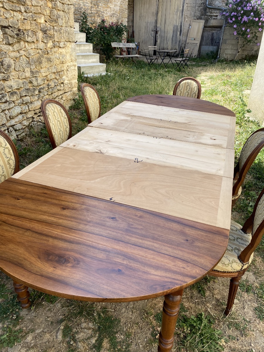 Louis Philippe-era Walnut Table -photo-3