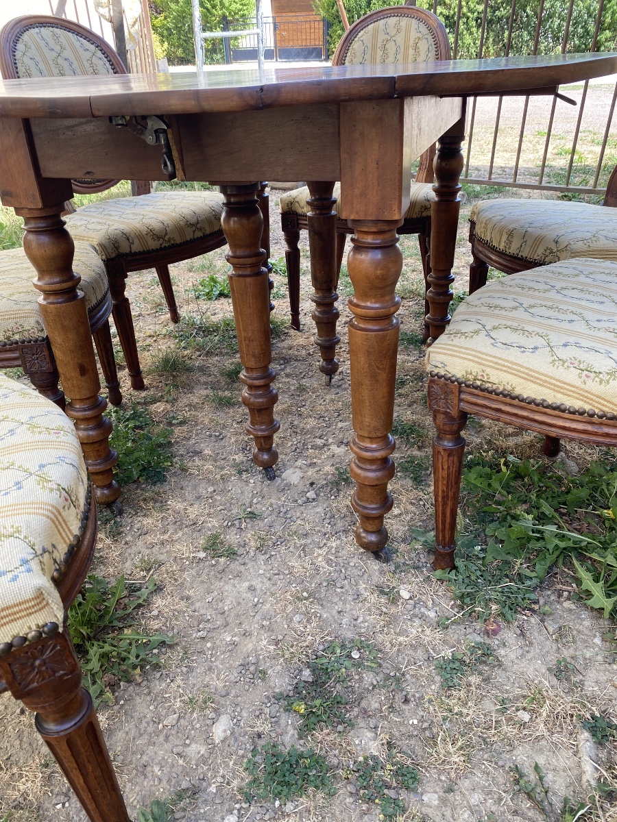 Louis Philippe-era Walnut Table -photo-5