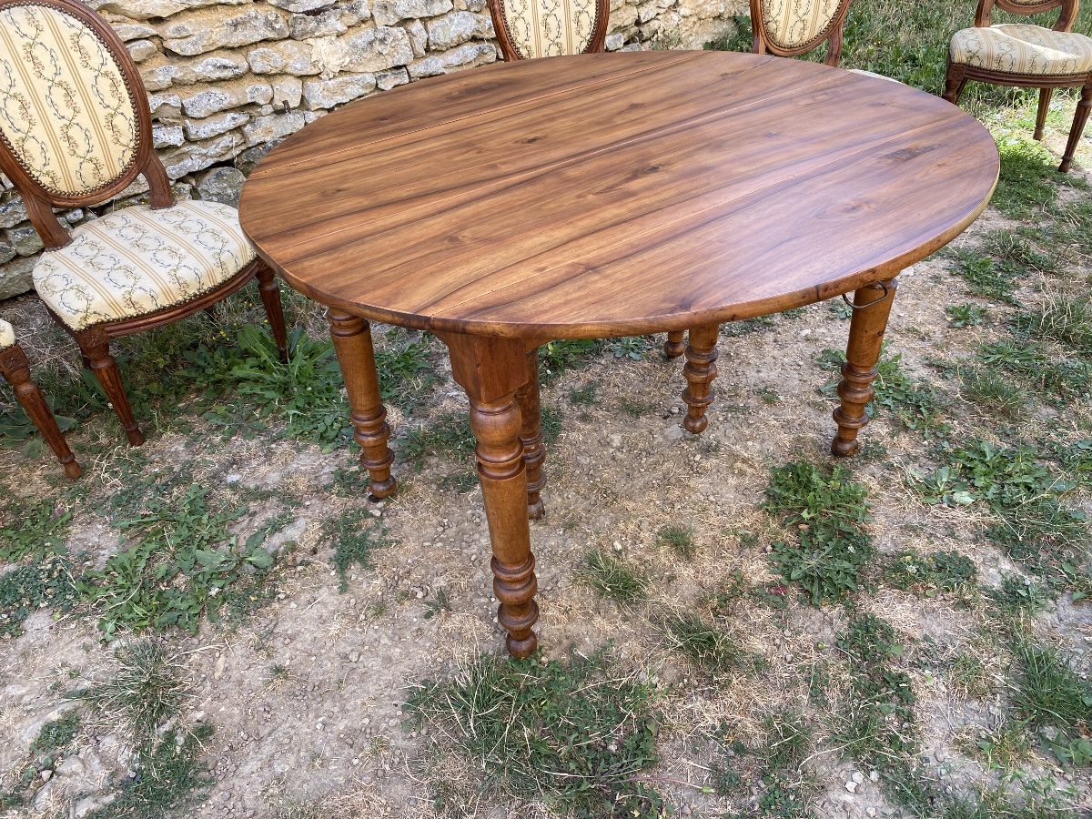 Louis Philippe-era Walnut Table -photo-7