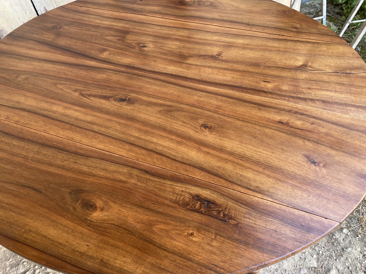 Louis Philippe-era Walnut Table 