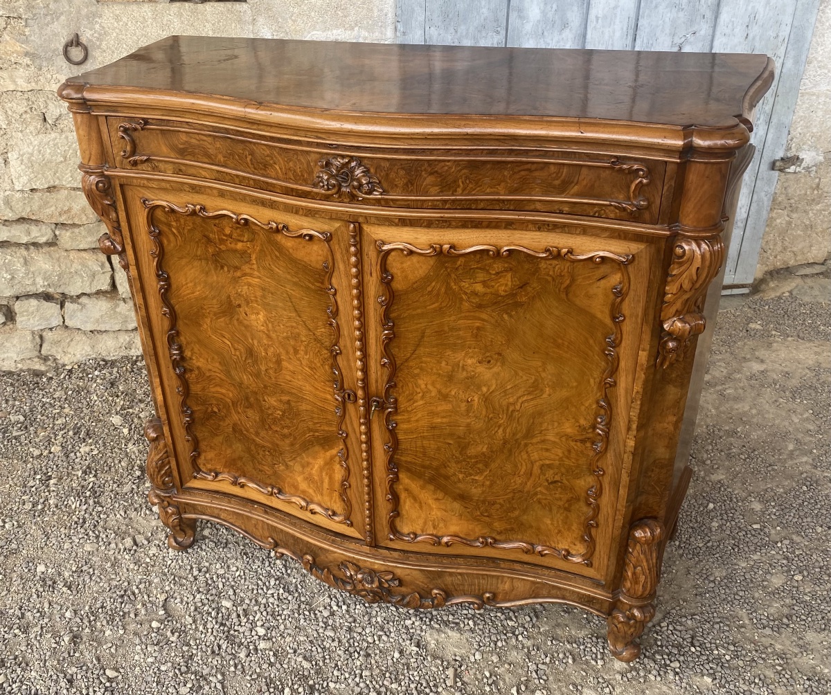 Napoleon III Sideboard In Walnut -photo-4