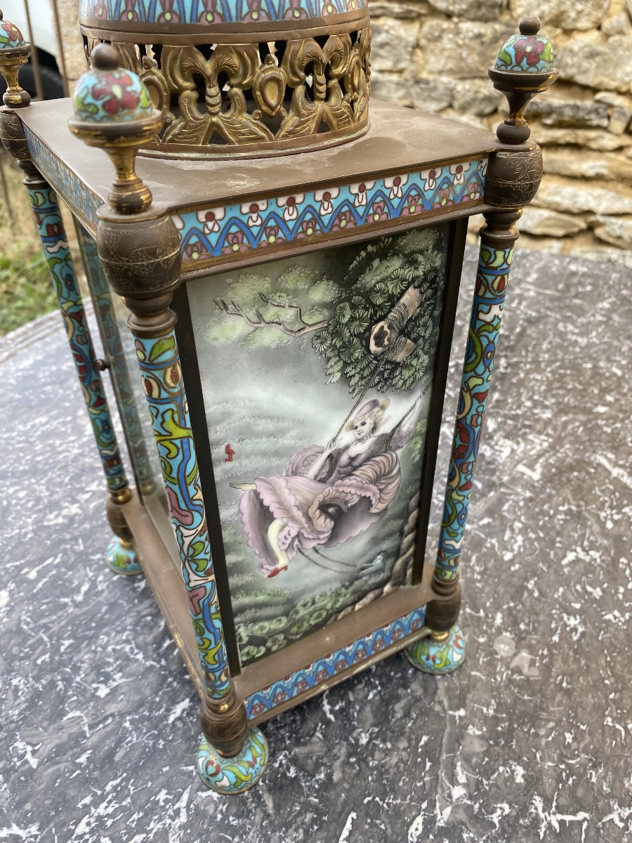Cloisonné-enameled Clock -photo-1