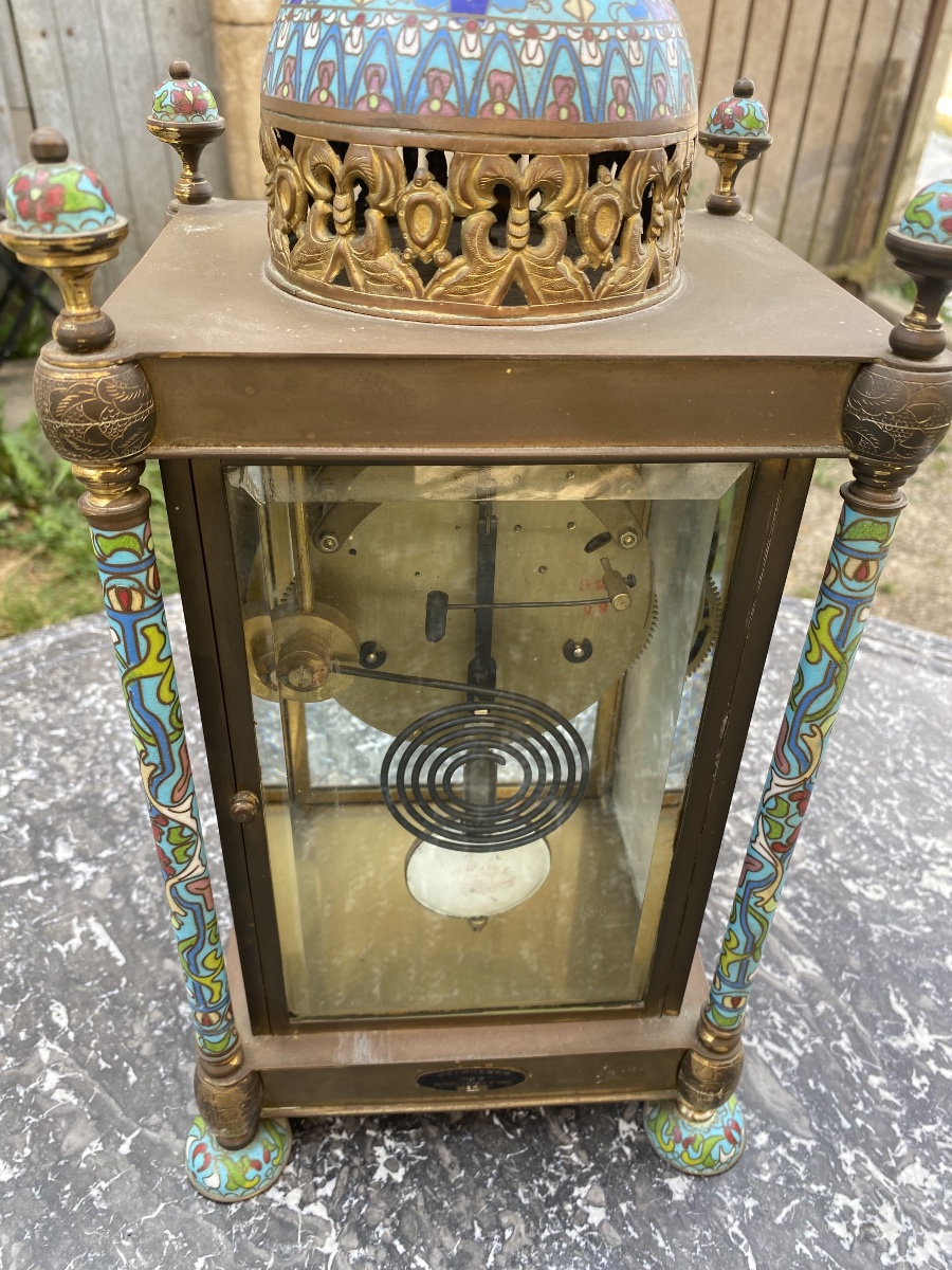 Cloisonné-enameled Clock -photo-5