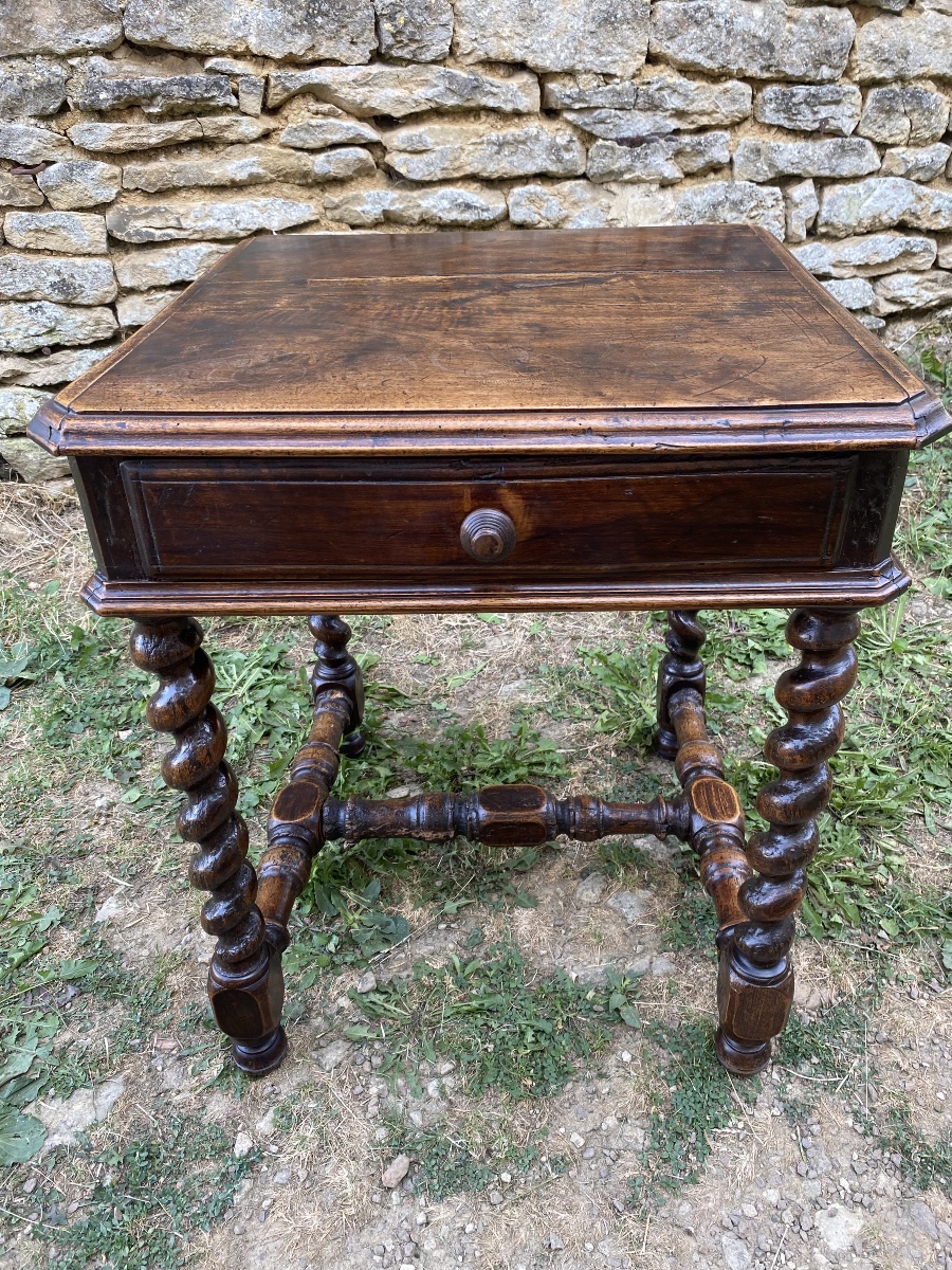Petite table d’époque Louis XIII-photo-2