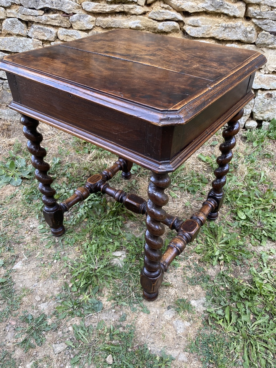 Petite table d’époque Louis XIII-photo-5