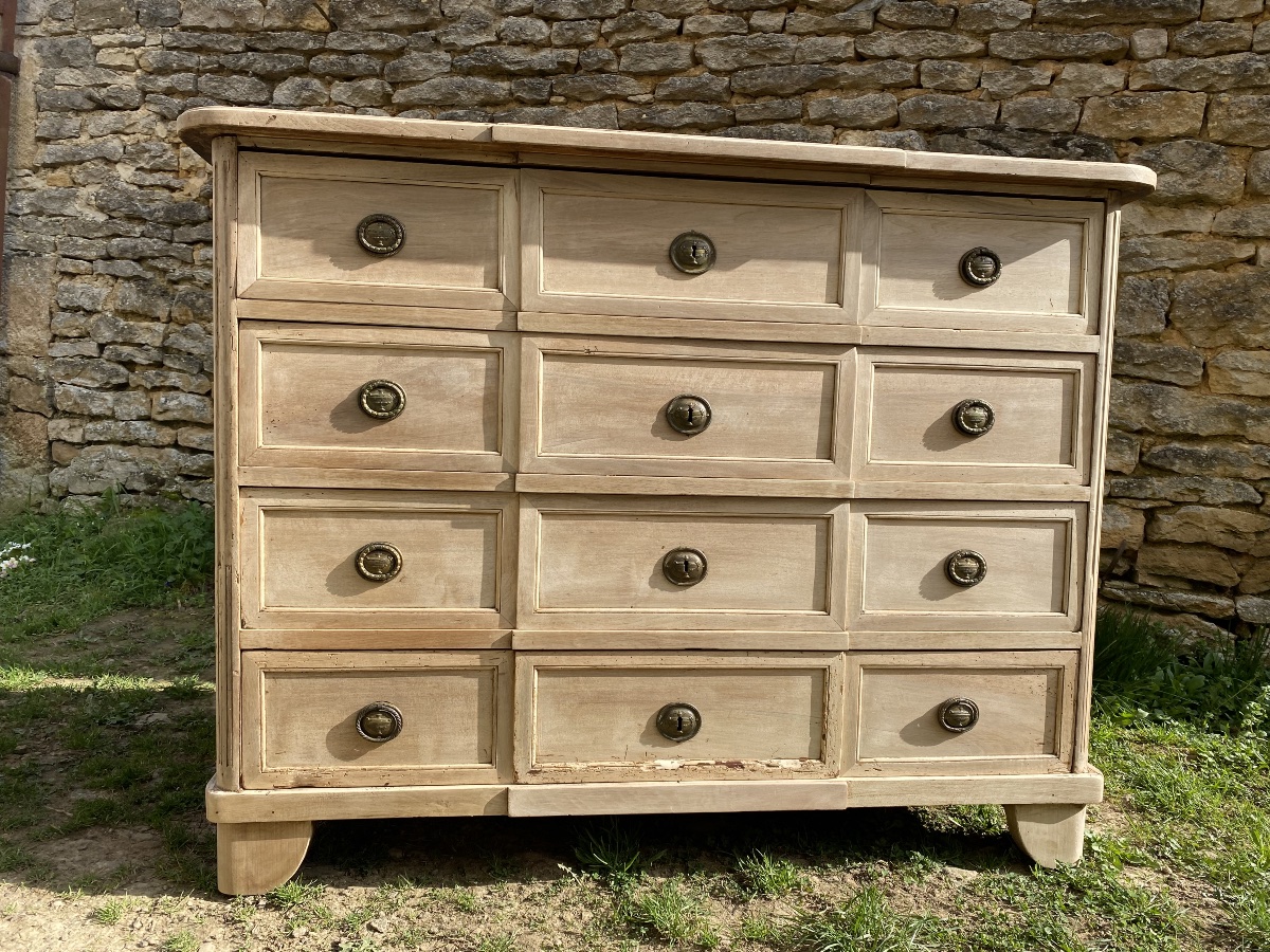Raw Wood Chest Of Drawers -photo-2