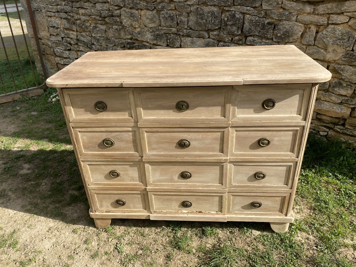 Raw Wood Chest Of Drawers -photo-3