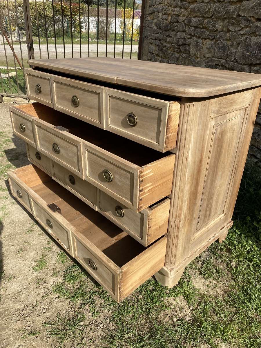Raw Wood Chest Of Drawers -photo-3
