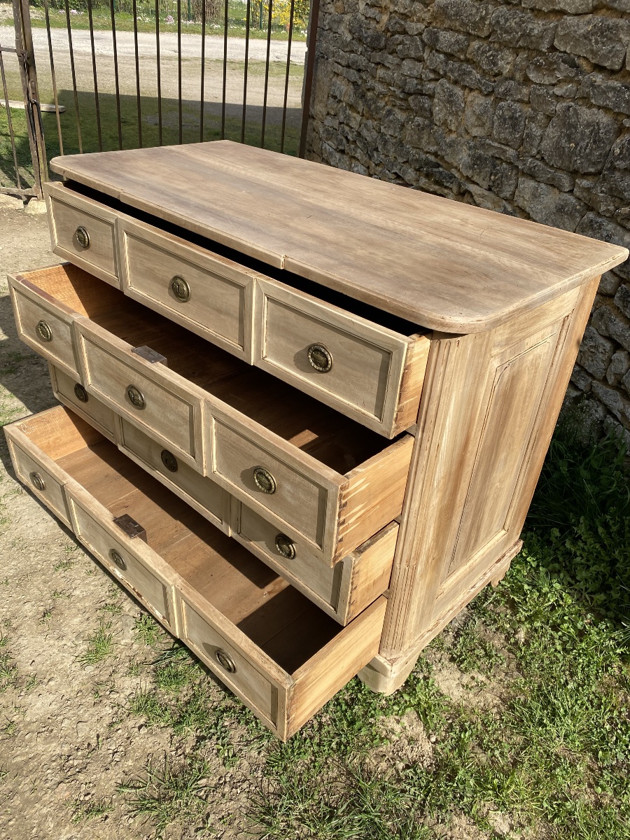 Raw Wood Chest Of Drawers -photo-4