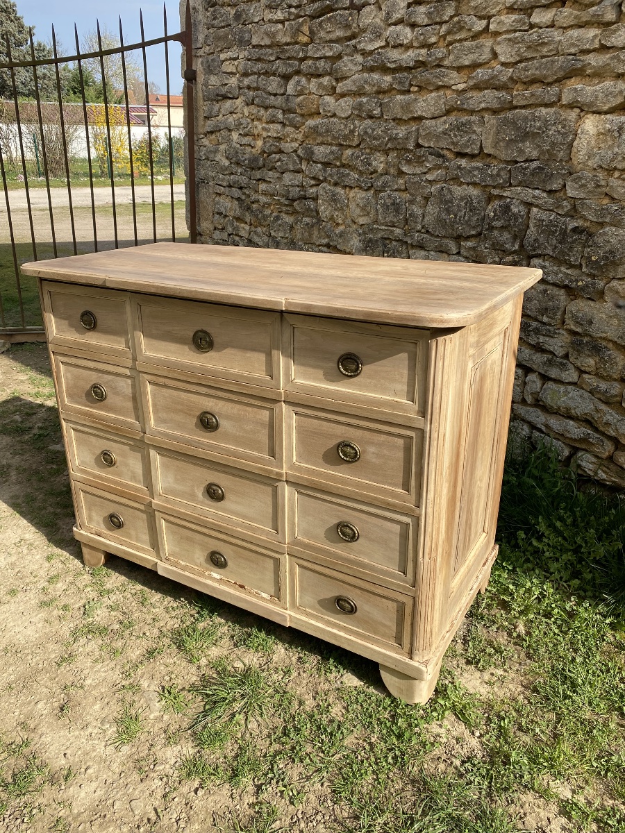 Raw Wood Chest Of Drawers 