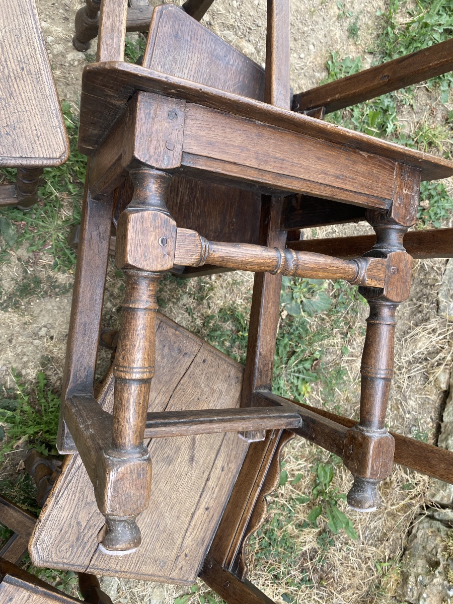 7 Lorraine Chairs Made Of Oak -photo-4