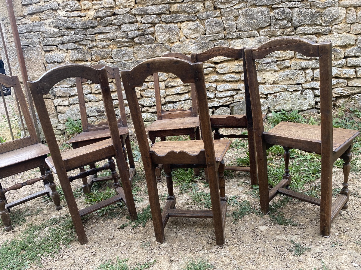 7 Lorraine Chairs Made Of Oak -photo-8