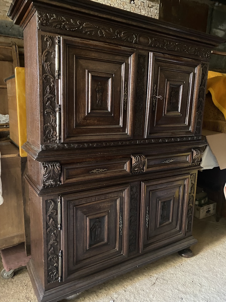 Renaissance-style Oak Sideboard 
