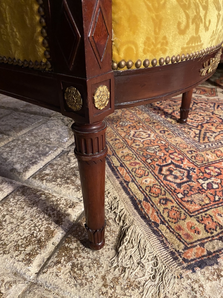 Pair Of Mahogany Armchairs -photo-3