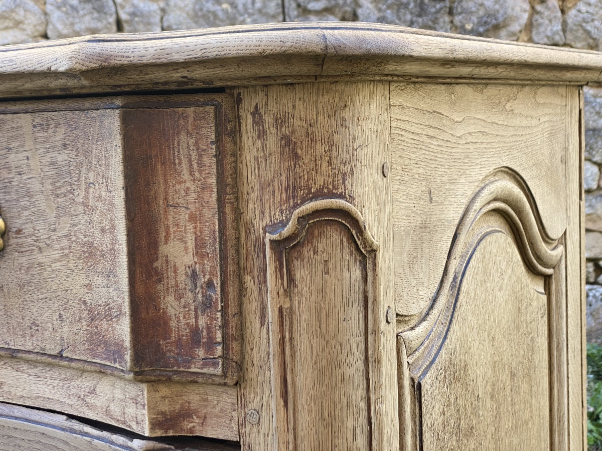 Louis XV Chest Of Drawers Made Of Solid, Unfinished Oak -photo-4