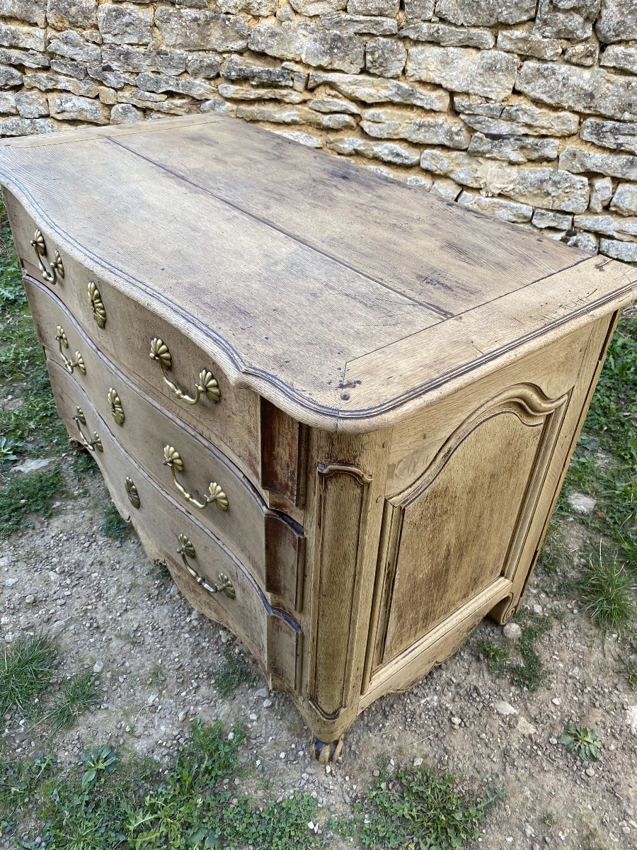 Louis XV Chest Of Drawers Made Of Solid, Unfinished Oak -photo-2
