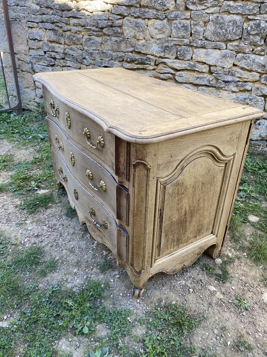 Louis XV Chest Of Drawers Made Of Solid, Unfinished Oak -photo-4